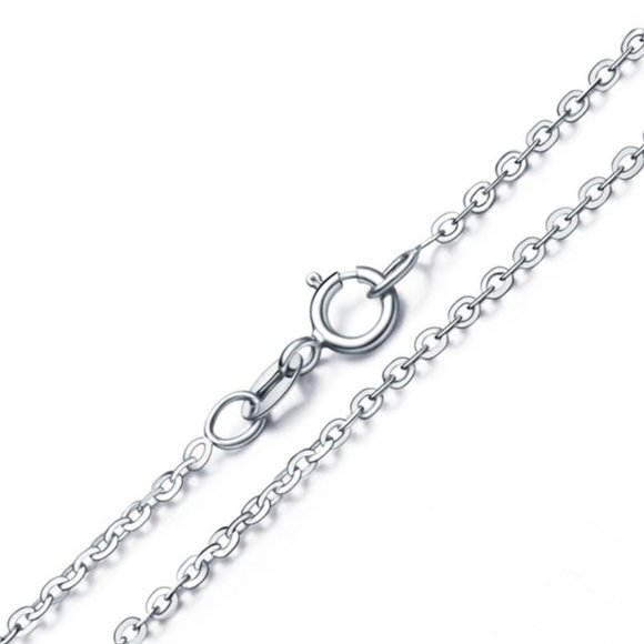 925S Sterling Silver Diamond CZ Rose Gold Silver Four Leaf Clover Necklace 303 - Picture 6 of 6